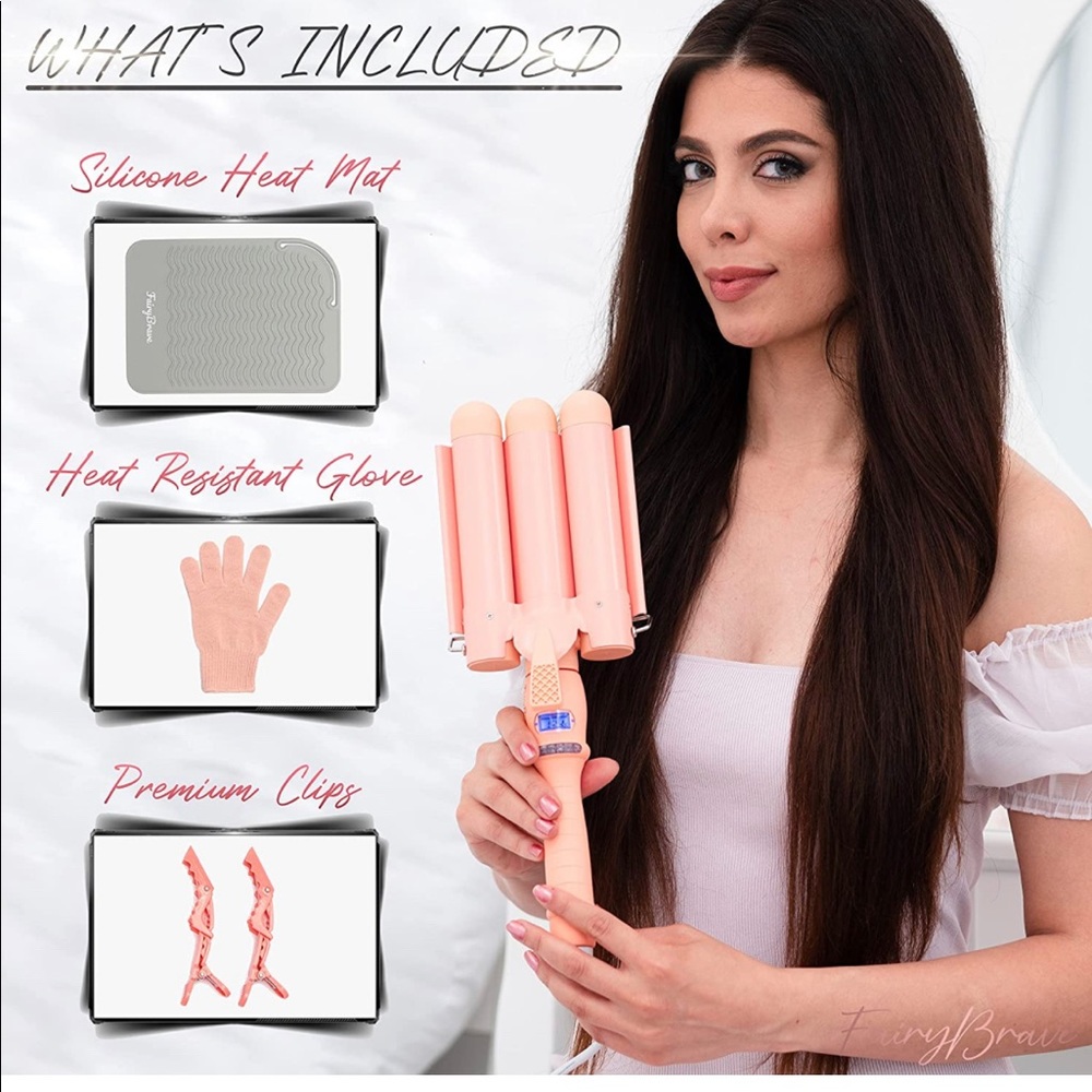 3 Barrel Curling Iron - Picture 2 of 4